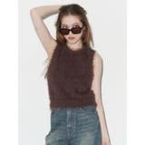 ファンシーヤーンノースリニットトップス | EVRIS | 詳細画像1 