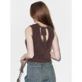 ファンシーヤーンノースリニットトップス | EVRIS | 詳細画像4 