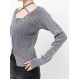 ピグメントジップホルターネックニットトップス | EVRIS | 詳細画像21