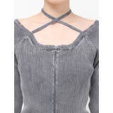 ピグメントジップホルターネックニットトップス | EVRIS | 詳細画像30