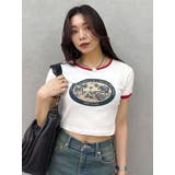 リンガーグラフィックショートTシャツ | EVRIS | 詳細画像9 