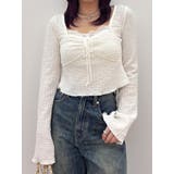 ホワイト | レースドッキングトップス | EVRIS