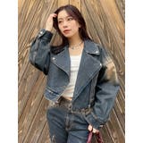 グラデーションデニムショートライダース【セットアップ着用可能】 | EVRIS | 詳細画像10