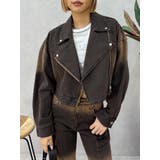 グラデーションデニムショートライダース【セットアップ着用可能】 | EVRIS | 詳細画像31