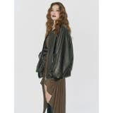 ヴィンテージライクフェイクレザーブルゾン【セットアップ着用可能】 | EVRIS | 詳細画像10