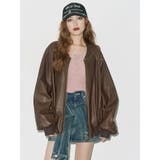 ヴィンテージライクフェイクレザーブルゾン【セットアップ着用可能】 | EVRIS | 詳細画像14