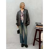 ヴィンテージライクフェイクレザーブルゾン【セットアップ着用可能】 | EVRIS | 詳細画像25