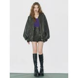 ヴィンテージライクフェイクレザーブルゾン【セットアップ着用可能】 | EVRIS | 詳細画像4