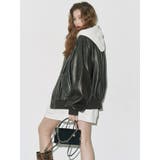 ヴィンテージライクフェイクレザーブルゾン【セットアップ着用可能】 | EVRIS | 詳細画像7