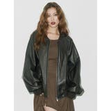 ヴィンテージライクフェイクレザーブルゾン【セットアップ着用可能】 | EVRIS | 詳細画像9