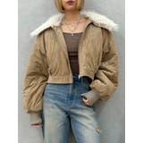 ベージュ | 2WAYフェイクスウェードブルゾン | EVRIS