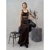 ベロアレースロングワンピース | EVRIS | 詳細画像14 