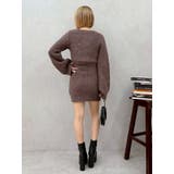 ワンポイントアンサンブルニットワンピ ース カーディガン キャミワンピ セット | EVRIS | 詳細画像27