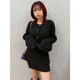 ワンポイントアンサンブルニットワンピ ース カーディガン キャミワンピ セット | EVRIS | 詳細画像30