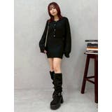 ワンポイントアンサンブルニットワンピ ース カーディガン キャミワンピ セット | EVRIS | 詳細画像31