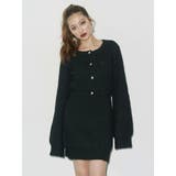 ワンポイントアンサンブルニットワンピ ース カーディガン キャミワンピ セット | EVRIS | 詳細画像4