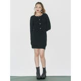 ワンポイントアンサンブルニットワンピ ース カーディガン キャミワンピ セット | EVRIS | 詳細画像6