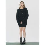 ワンポイントアンサンブルニットワンピ ース カーディガン キャミワンピ セット | EVRIS | 詳細画像7