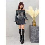 オフショルデニムミニワンピース | EVRIS | 詳細画像23