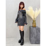 オフショルデニムミニワンピース | EVRIS | 詳細画像24