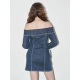 オフショルデニムミニワンピース | EVRIS | 詳細画像6