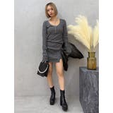 ヘンリーネックカットミニワンピース | EVRIS | 詳細画像12 