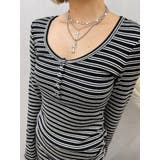 ヘンリーネックカットミニワンピース | EVRIS | 詳細画像8 