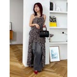 ギャザーアシンメトリーロングワンピース | EVRIS | 詳細画像1 