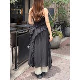 ギャザーアシンメトリーロングワンピース | EVRIS | 詳細画像4 