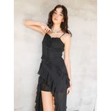 ギャザーアシンメトリーロングワンピース | EVRIS | 詳細画像42 