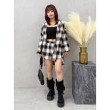 フードチェックオーバーサイズシャツ【セットアップ着用可能】 | EVRIS | 詳細画像24 