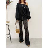 ハイウエストレースフレアパンツ | EVRIS | 詳細画像11 