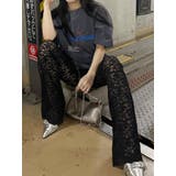 ハイウエストレースフレアパンツ | EVRIS | 詳細画像3 