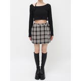 ラップチェックミニスカート【セットアップ着用可能】 | EVRIS | 詳細画像36 