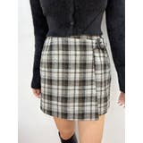 グレー | ラップチェックミニスカート【セットアップ着用可能】 | EVRIS