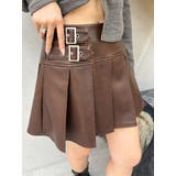 ヴィンテージライクフェイクレザープリーツミニスカート【セットアップ着用可能】 | EVRIS | 詳細画像20 