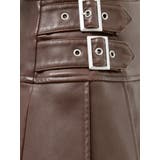 ヴィンテージライクフェイクレザープリーツミニスカート【セットアップ着用可能】 | EVRIS | 詳細画像50 