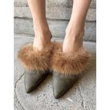 ポインテッドトゥフェイクファーミュール | EVRIS | 詳細画像23 