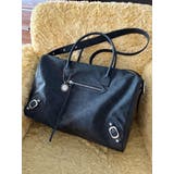 ブラック | ファイクレザーボーホーBIG BAG | EVRIS