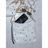ホワイト | スタッズチェーンBIGショルダーBAG | EVRIS
