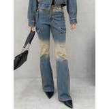 グラデーションフレアデニムパンツ【セットアップ着用可能】 | EVRIS | 詳細画像1 