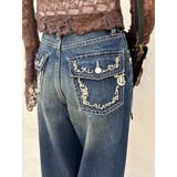 ポケットエンブロイダリーワイドデニムパンツ | EVRIS | 詳細画像16 