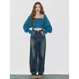 ポケットエンブロイダリーワイドデニムパンツ | EVRIS | 詳細画像8 