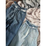 バックリボンワイドデニムパンツ | EVRIS | 詳細画像50 