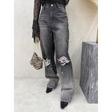 ヴィンテージライクダメージワイドデニムパンツ | EVRIS | 詳細画像11 