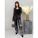 ヴィンテージライクダメージワイドデニムパンツ | EVRIS | 詳細画像14 