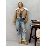 ヴィンテージライクダメージワイドデニムパンツ | EVRIS | 詳細画像21 