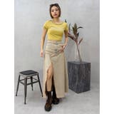 フリンジスリットロングデニムスカート | EVRIS | 詳細画像30 