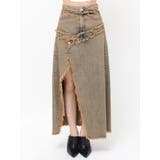 フリンジスリットロングデニムスカート | EVRIS | 詳細画像36 