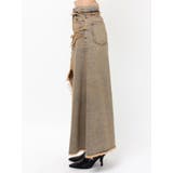 フリンジスリットロングデニムスカート | EVRIS | 詳細画像37 